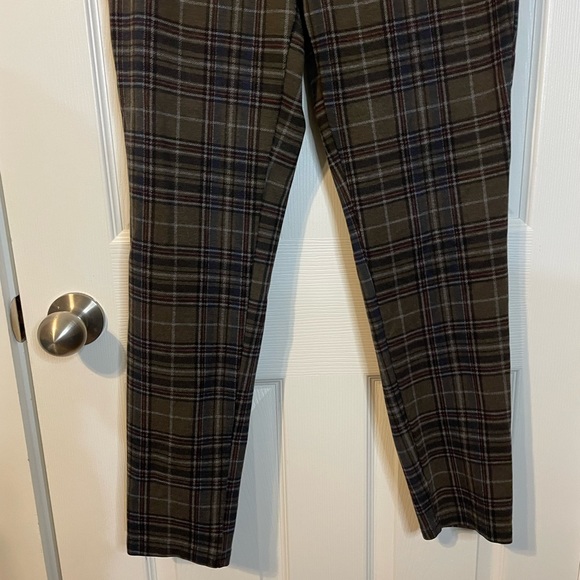 KUT Kut from the Kloth Mia Ankle Skinny brown plaid pants sz 10 *EUC* - Picture 3 of 11